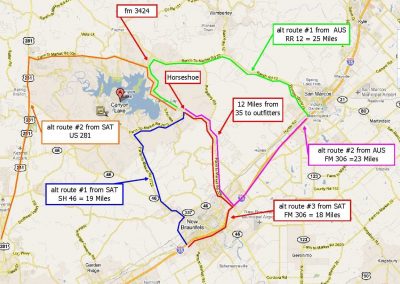 Alternate Routes Map