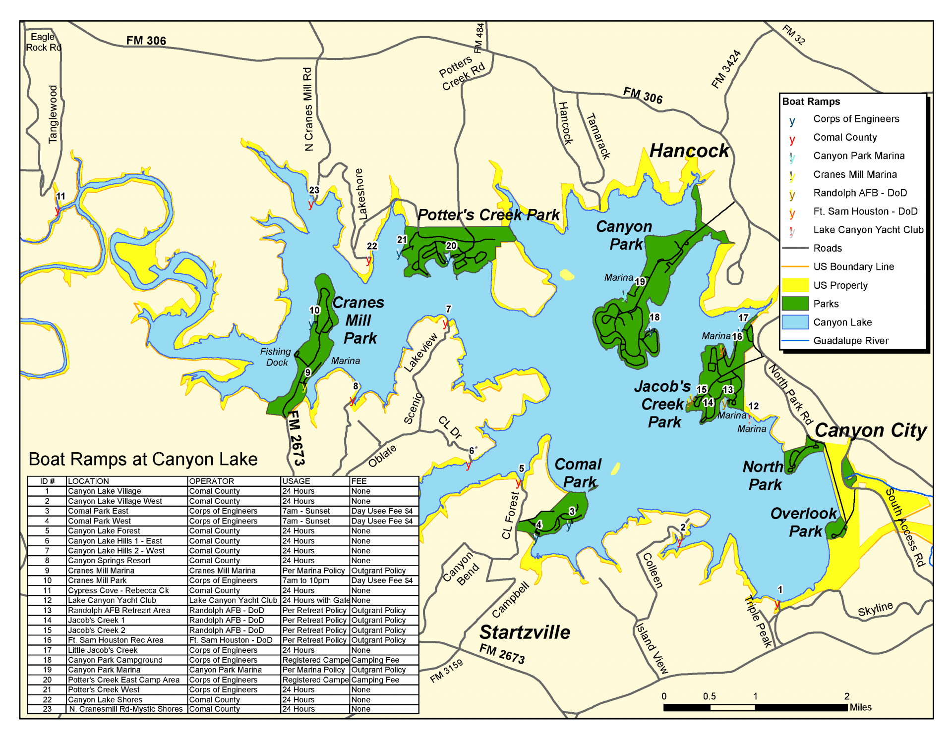 Boat Ramp Map