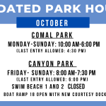 Updated Park Hours